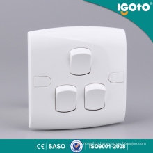 Igoto E301 Best Selling 3 Gang Touch Wall Switch Hotel